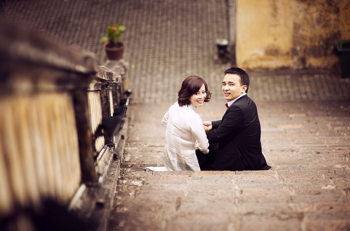 Pre-wedding photography at Hanoi Old Quarter