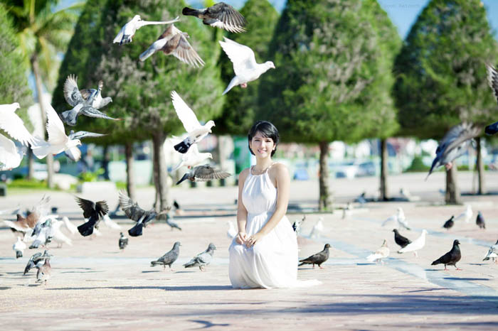 Wedding photography at Da Nang East Sea Park