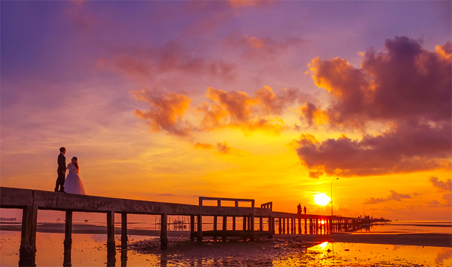 Wedding Photography at Ham Ninh Fishing Port, Ph Quoc Island